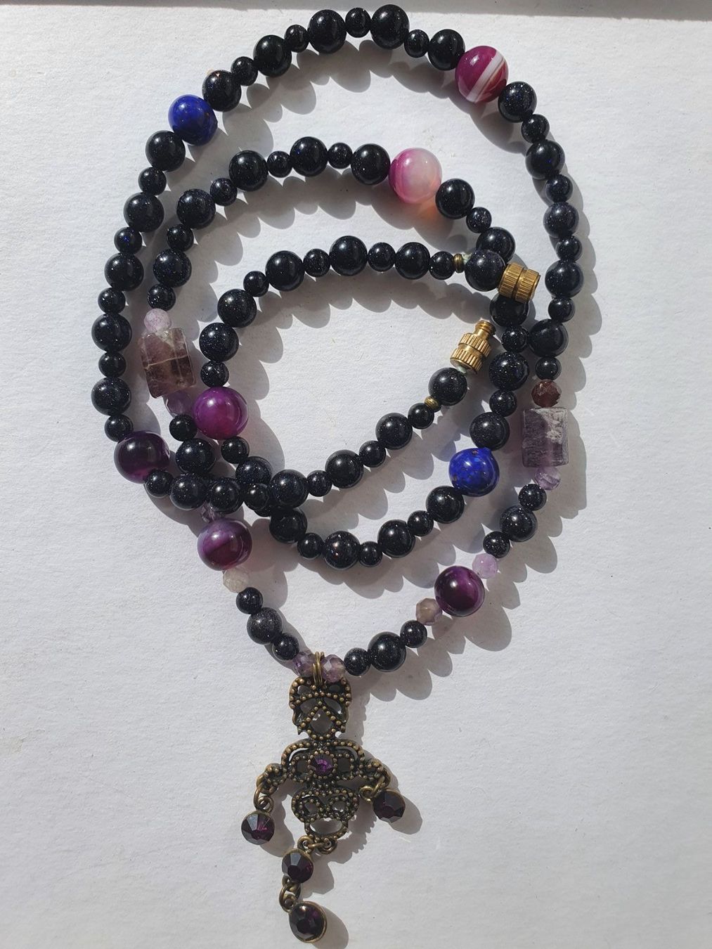Catenine: Sandstone, Amethyst und Agate – Nuovo (secondo la descrizione) da Benglen venduto da Meercat3 2