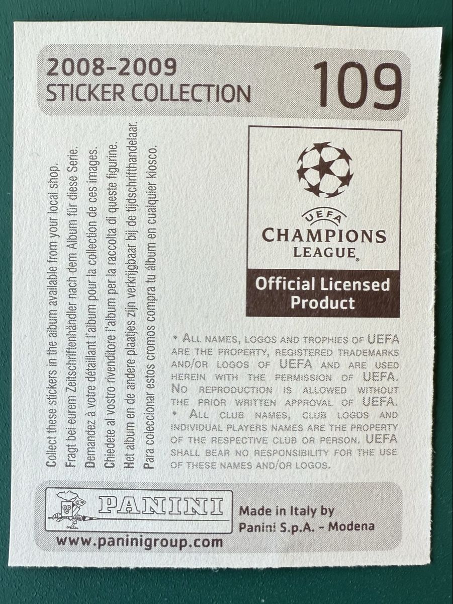 Panini Sammelbilder & Trading cards: Panini Messi Champions League 2008/9 – Gebraucht aus Rüschlikon von Kroko18 1