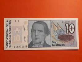 ARGENTINIEN - 10 Australes UNC (24.607.657B)