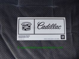 Cadillac Modellprogramm 1976/03 deutsch/französisch GM-Biel
