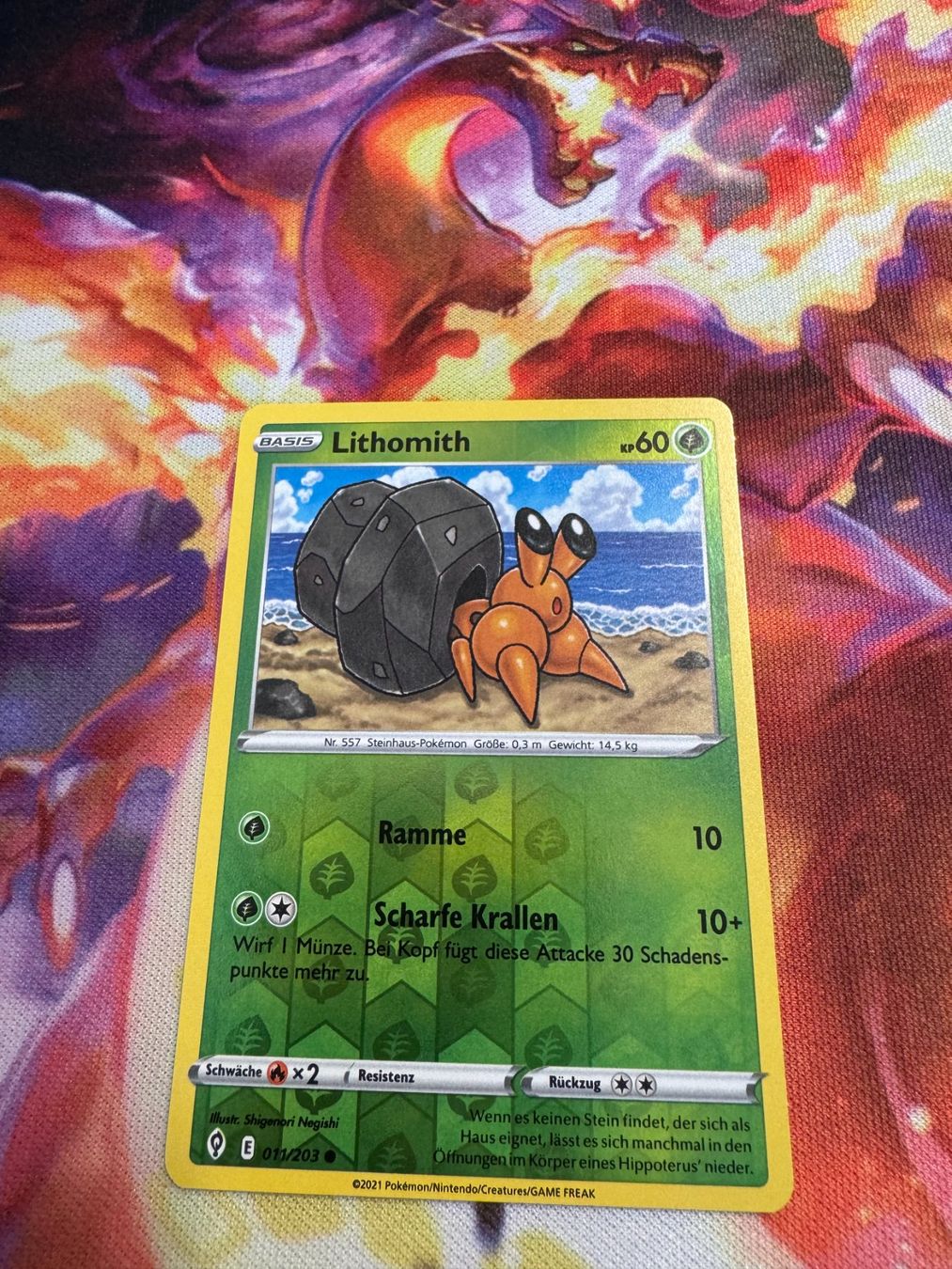 Pokémon Cartes à collectionner: Lithomith (EVS 011) / Reverse Holo / Drachenwandel – Neuf (Voir description) à Bülach par CherryBlu