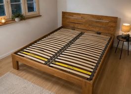 Bett Eiche Massivholz + bico-flex Lattenrost 160x200cm NEU !