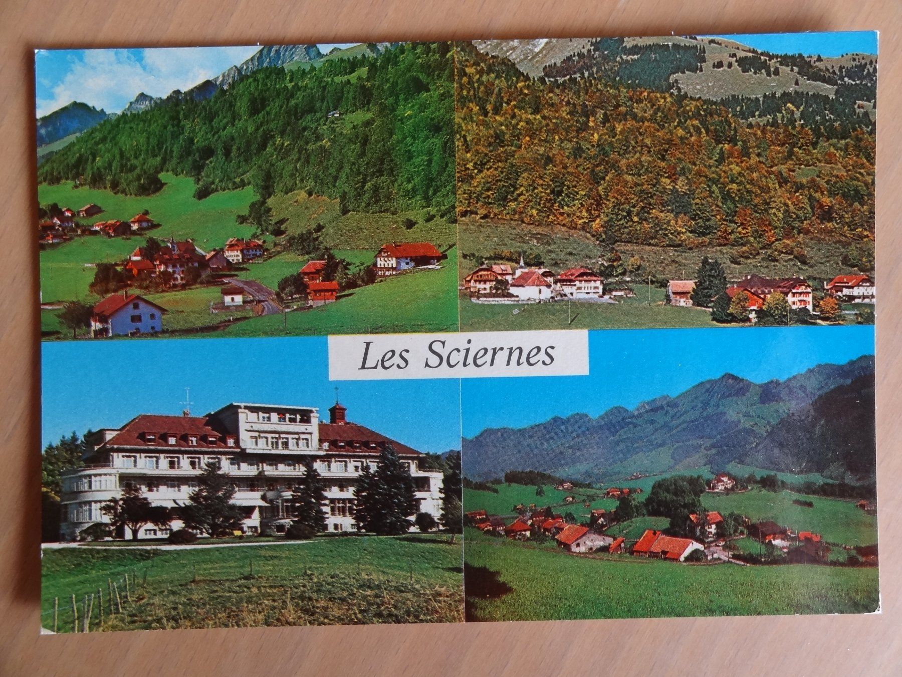 Cartoline postali: Les Sciernes - Hte-Gruyère - 1980 – Usato da St Léonard venduto da Riglin