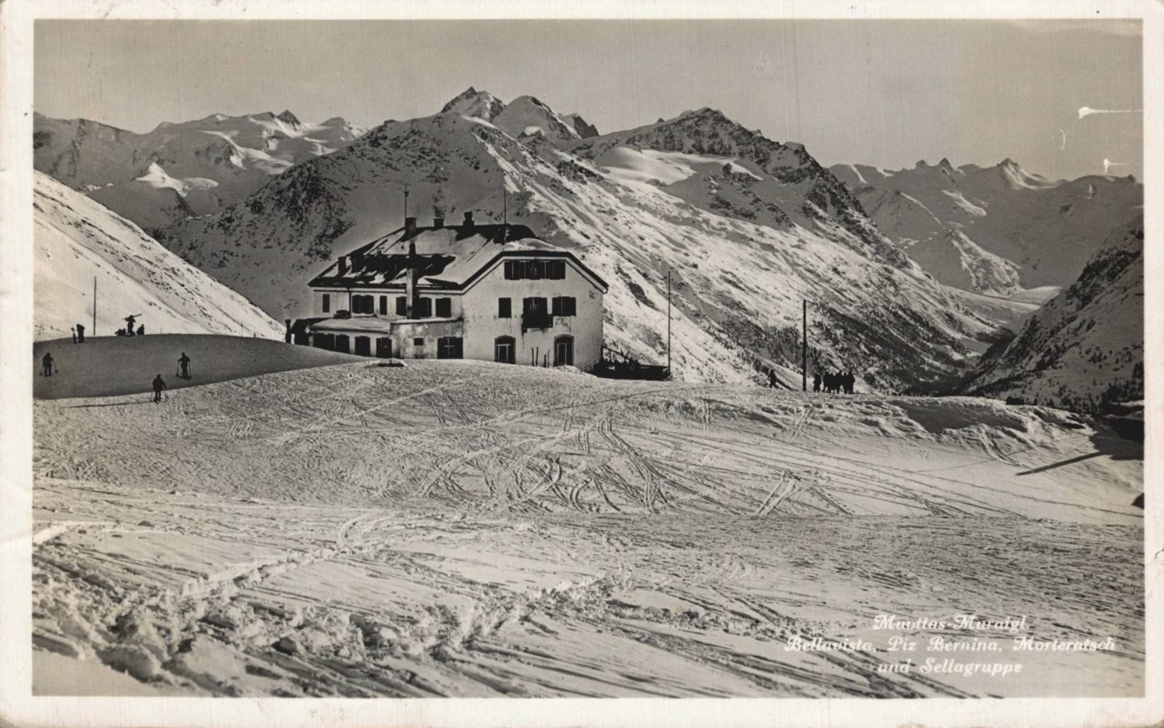 Cartes postales: Ansichtskarte Hotel Bernina Diavolezza Morteratsch 1934 – D'occasion à Luzern par Kartenansicht