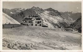 Ansichtskarte Hotel Bernina Diavolezza Morteratsch 1934