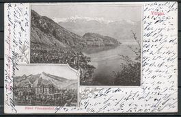 Ak Hotel Schweizerhof Vitznau 1906