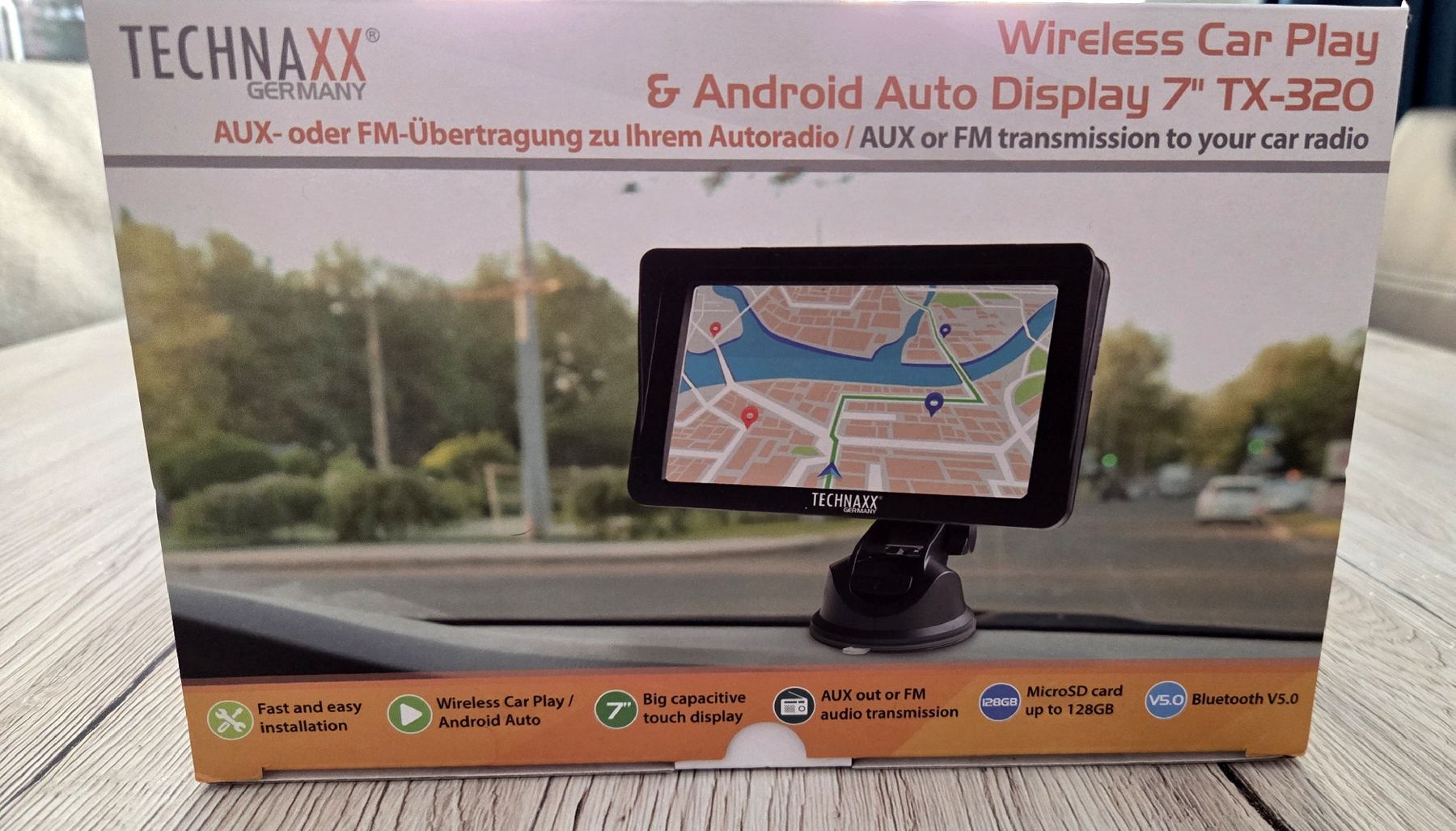 Accessori per altri veicoli: Technaxx 7" TX-320 Wireless CarPlay & Android Auto Display – Nuovo (secondo la descrizione) da Luzern venduto da pie_y7zc 1