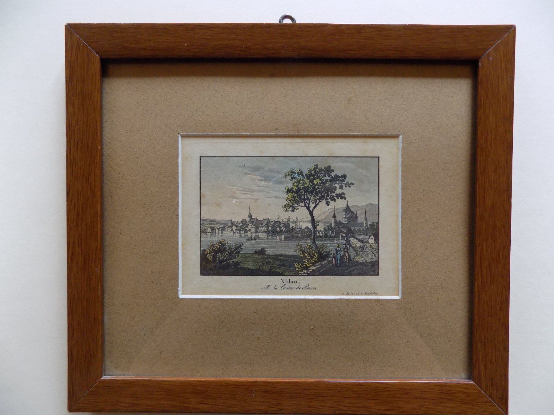 Gravures: Nidau kolorierte Aquatinta – D'occasion à Risch par Rischli15