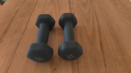 2x 2kg Hanteln / Kurzhanteln (Wie neu)  Option 2: Kurzhantel