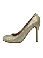 Alaïa Snakeskin Pump EU 40 Metallic