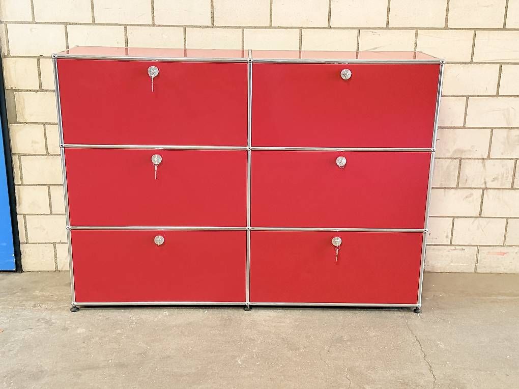 USM Kommoden: USM Haller Sideboard Rot – Gebraucht aus Dietikon von Kumar_Occasionen