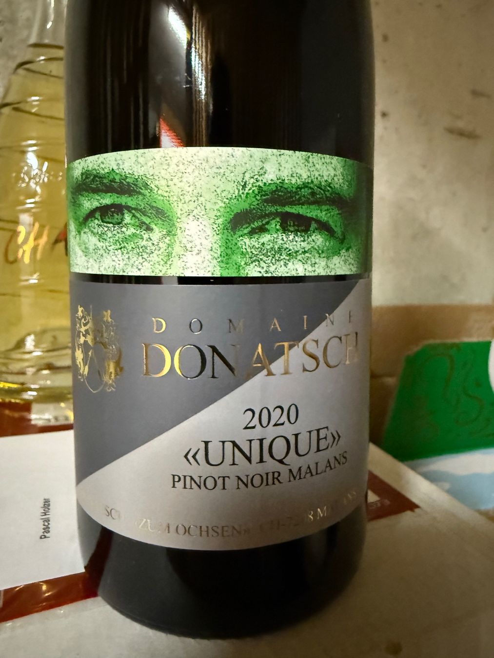 Donatsch Vino: Donatsch Unique Pinot Noir 2020 – Nuovo e nell'imballaggio originale da Oberentfelden venduto da Swissair72