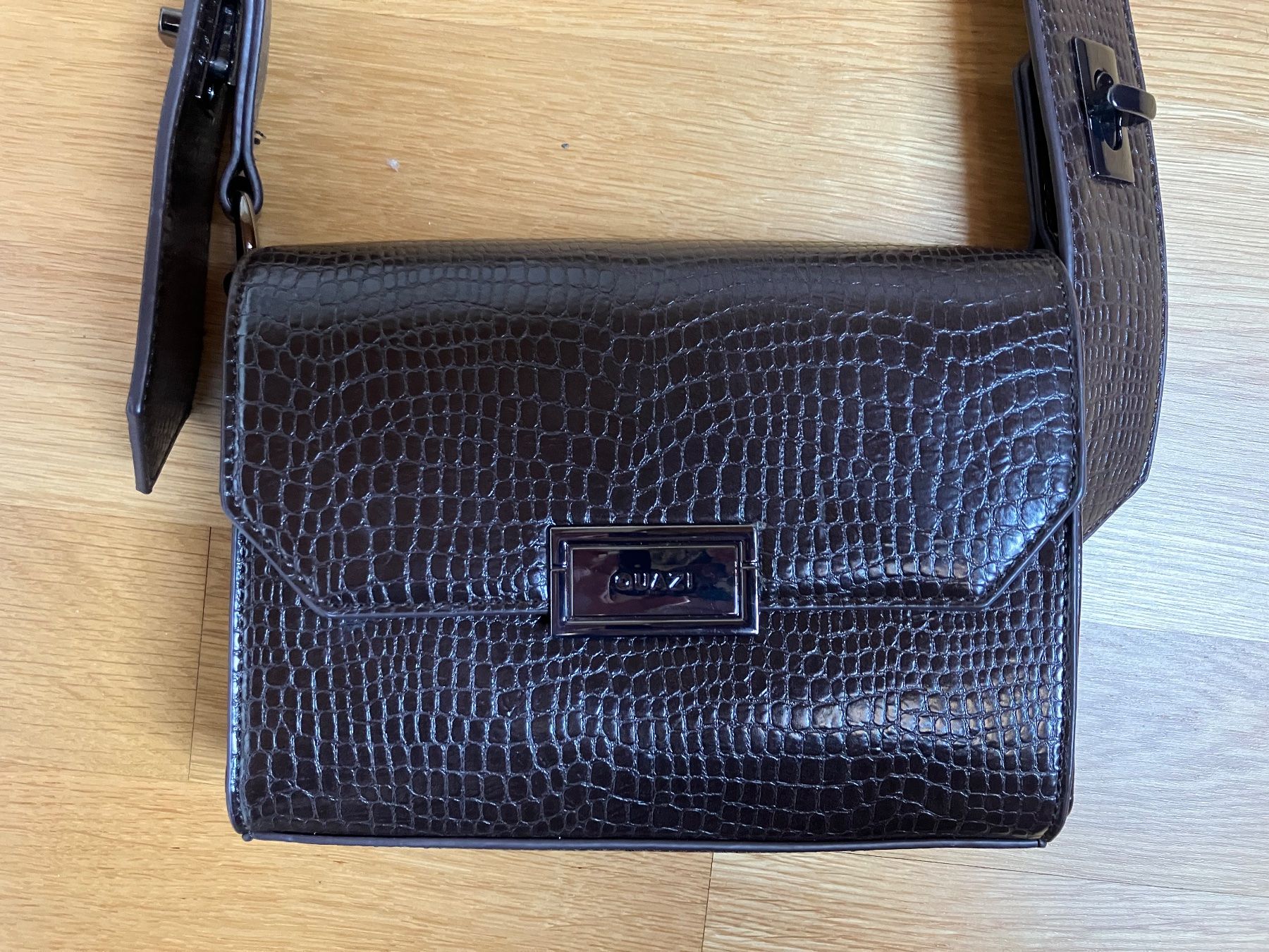 Borse da donna: dunkelbraune Lederimitat Tasche – Usato da St. Gallen venduto da andreav. 1
