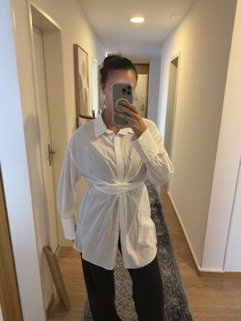 H&M Hemd Weiss Damen