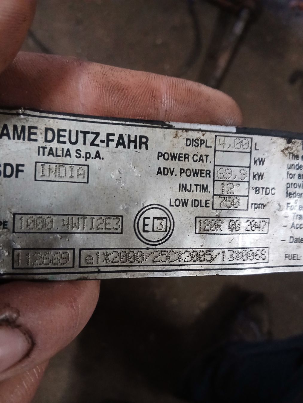 Hürlimann Traktoren: hürlimann sdf Motor teille – Defekt aus sünikon von SDF9898 1