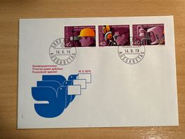 Sonderbriefmarke 1978 "Sicherheit am Arbeitsplatz" Schweiz