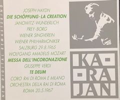 Haydn - Die Schöpfung / Verdi - Te Deum (Karajan)