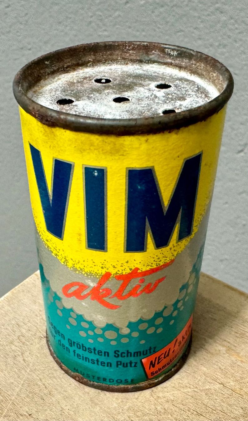 Barattoli: Alte kleine Blechdose VIM AKTIV - SUNLIGHT 7.5 cm – Usato da Rothrist venduto da Luckywinner 3