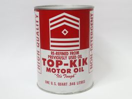 Oeldose Top-Kik Motor Oil öldose, Davis Refining Corp. FL