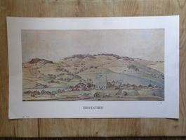 URNÄSCH 1838 J.U. FITZI LITHOGRAFIE URNAESCHEN APPENZELLER