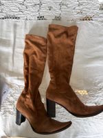 Braune Wildleder Stiefel, Gr. 37