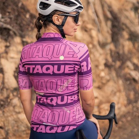 Attaquer Damen Kurzarmtrikot. Fahrrad. Velo