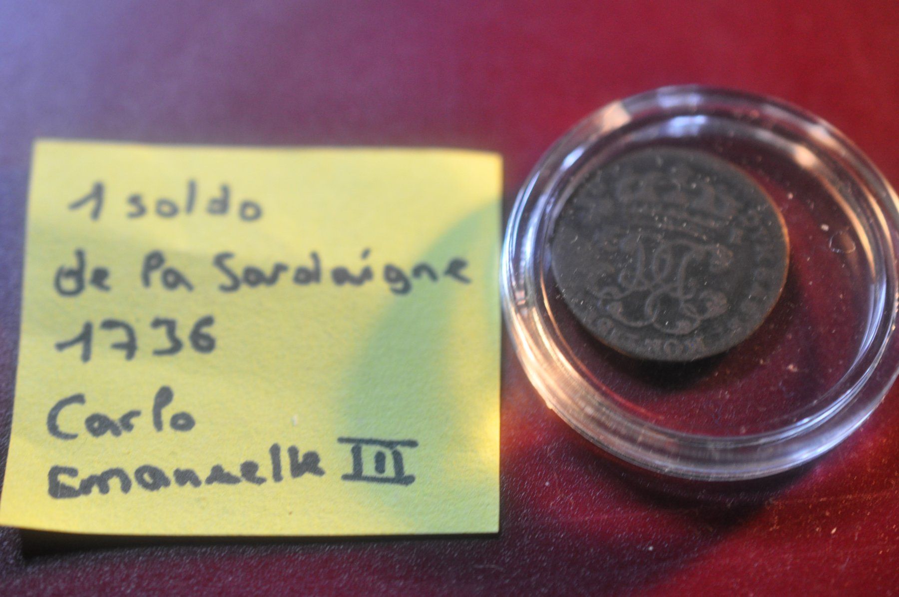 Tutti le monete: 1 soldo 1736 Sardaigne – Usato da Moutier venduto da Phillegrec