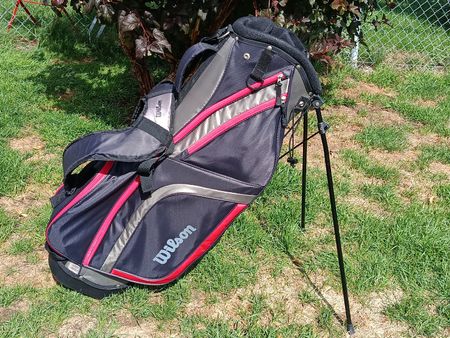 Wilson Standbag Golfbag schwarz/rot/silber neuwertig