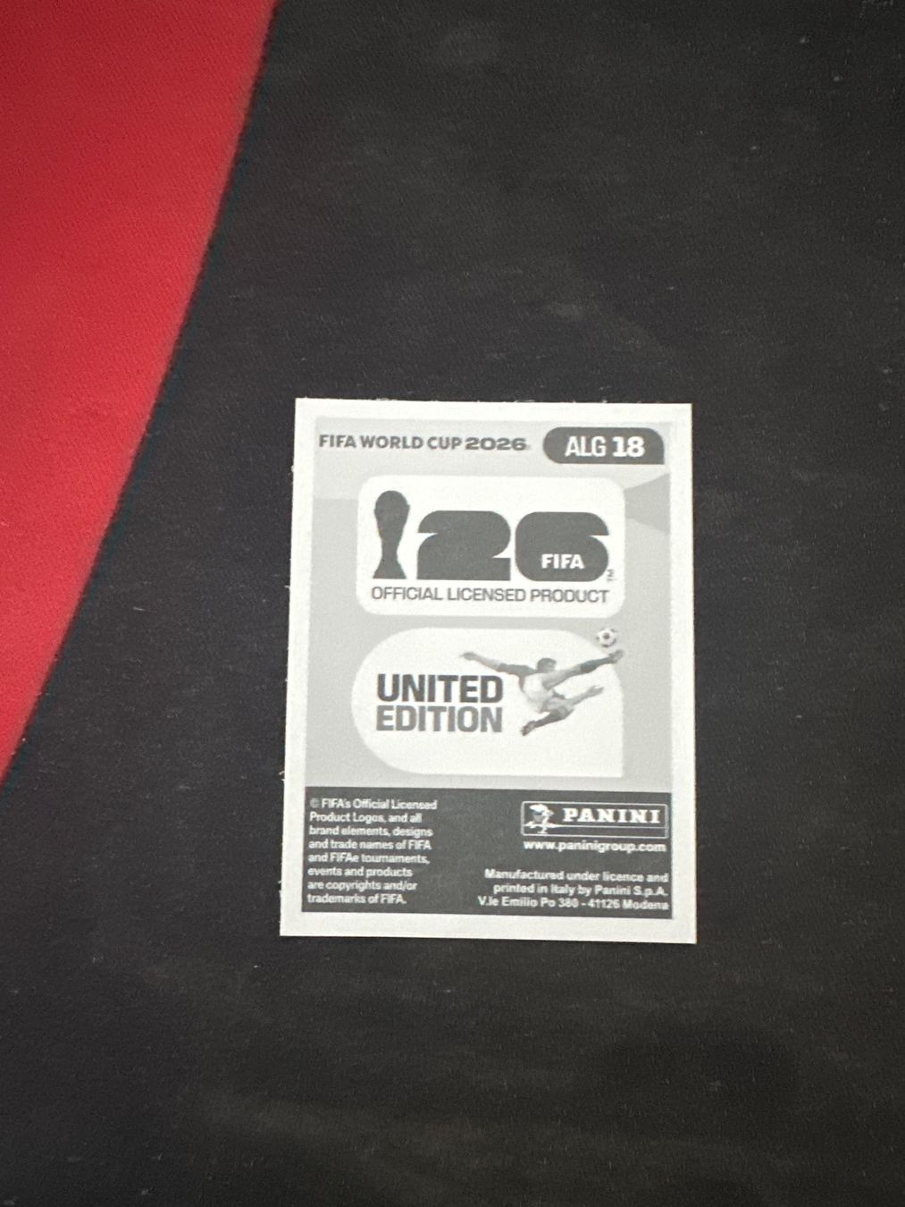 Panini Sammelbilder & Trading cards: Panini FIFA WM 2026 Sticker - ALG 18 – Gebraucht aus Sulz AG von DealWerk 1