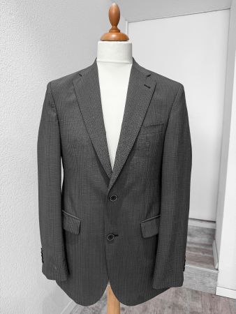 Navyboot Microwool Herren Sakko – Grau gestreift – Gr. 48