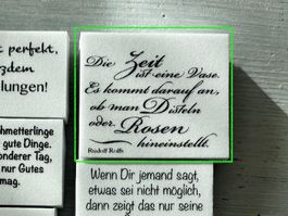 LaBlanche Stempel Spruch 'Die Zeit ist eine Vase..' 1-teilig
