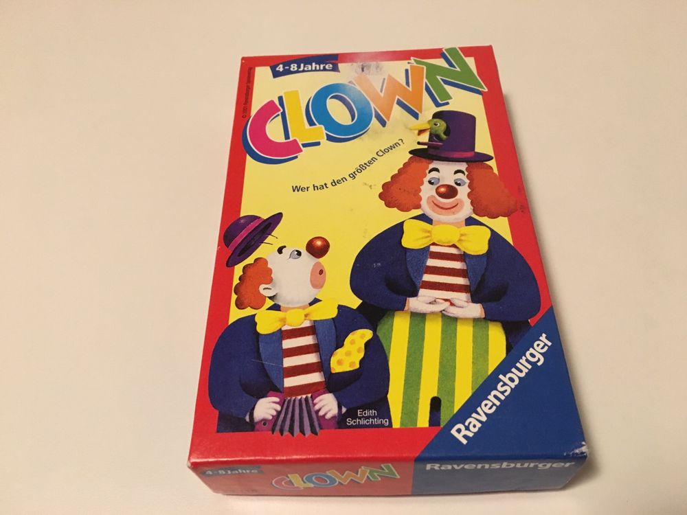 Ravensburger 23115 - Gioco Tascabile Clown - Carte E Dado Per Bambini, Gioco Veloce 10-15 Min - 6