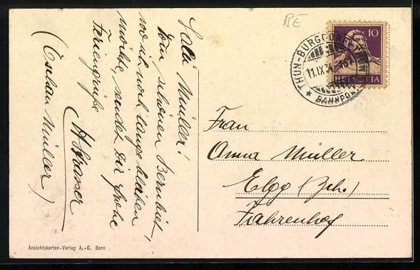 Cartoline postali: AK Walkringen, Teilansicht mit Kapelle – Usato da Berlin venduto da bartko-reher 1