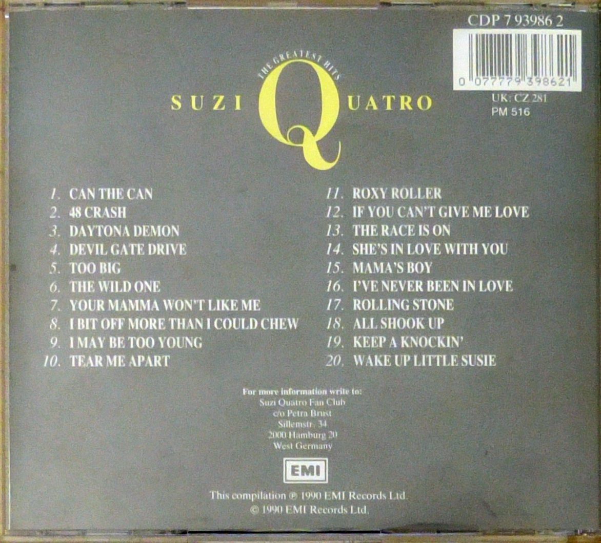 CDs: Suzy Quatro - Greatest Hits – Gebraucht aus Dietikon von immortal-stars 1