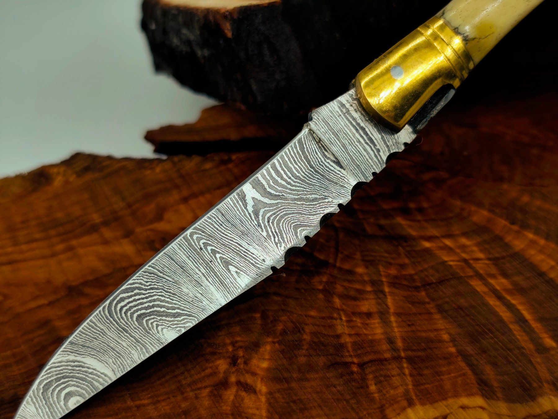 Accessori: Laguiole Damast Messer Klappmesser echtes Damastmesser – Nuovo e nell'imballaggio originale da Arlesheim venduto da Premius_1 3