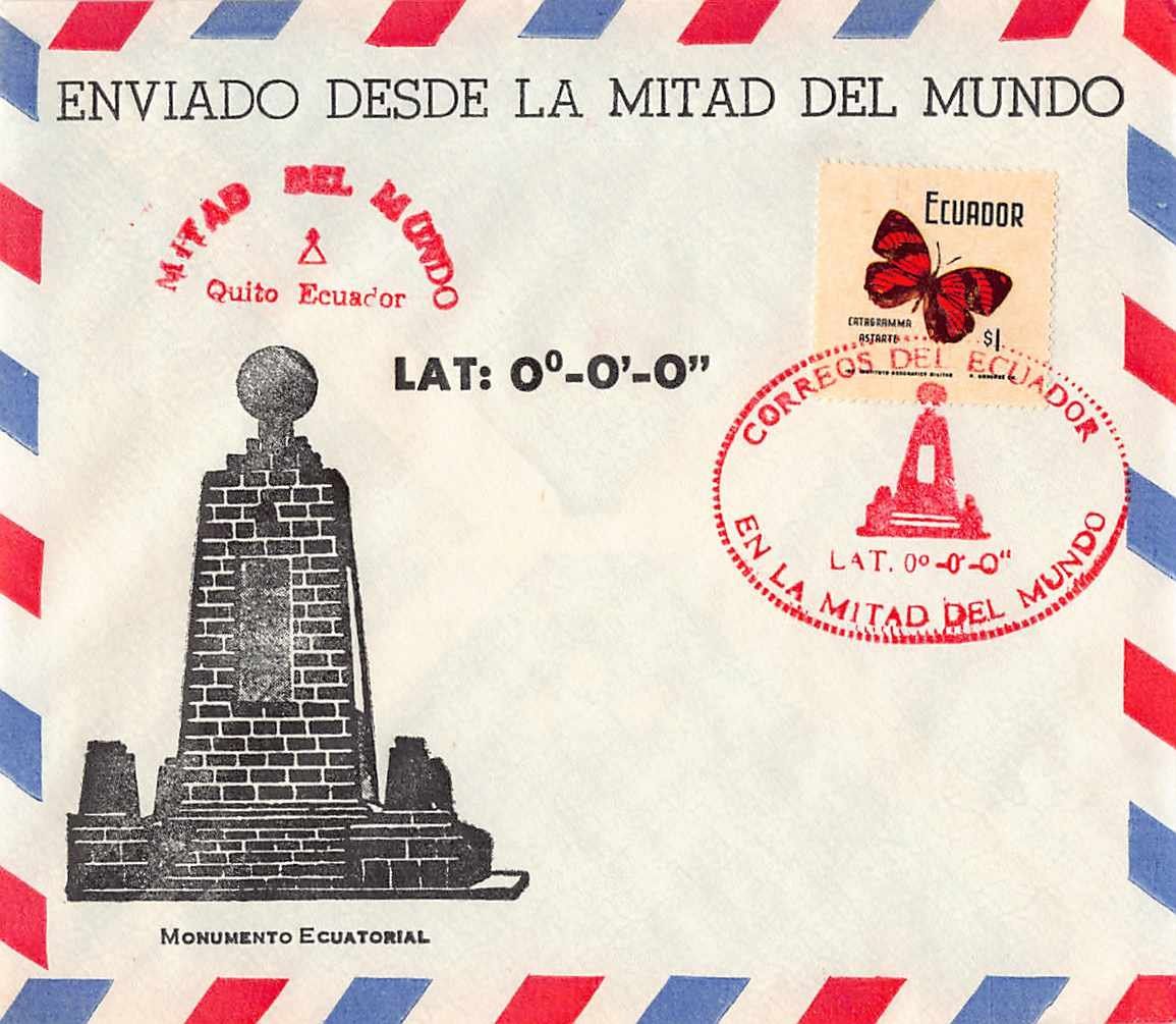 Alle Briefmarken: Brief vom Mittelpunkt der Welt 0-0-0 – Gebraucht aus Lufingen von philatelieshop