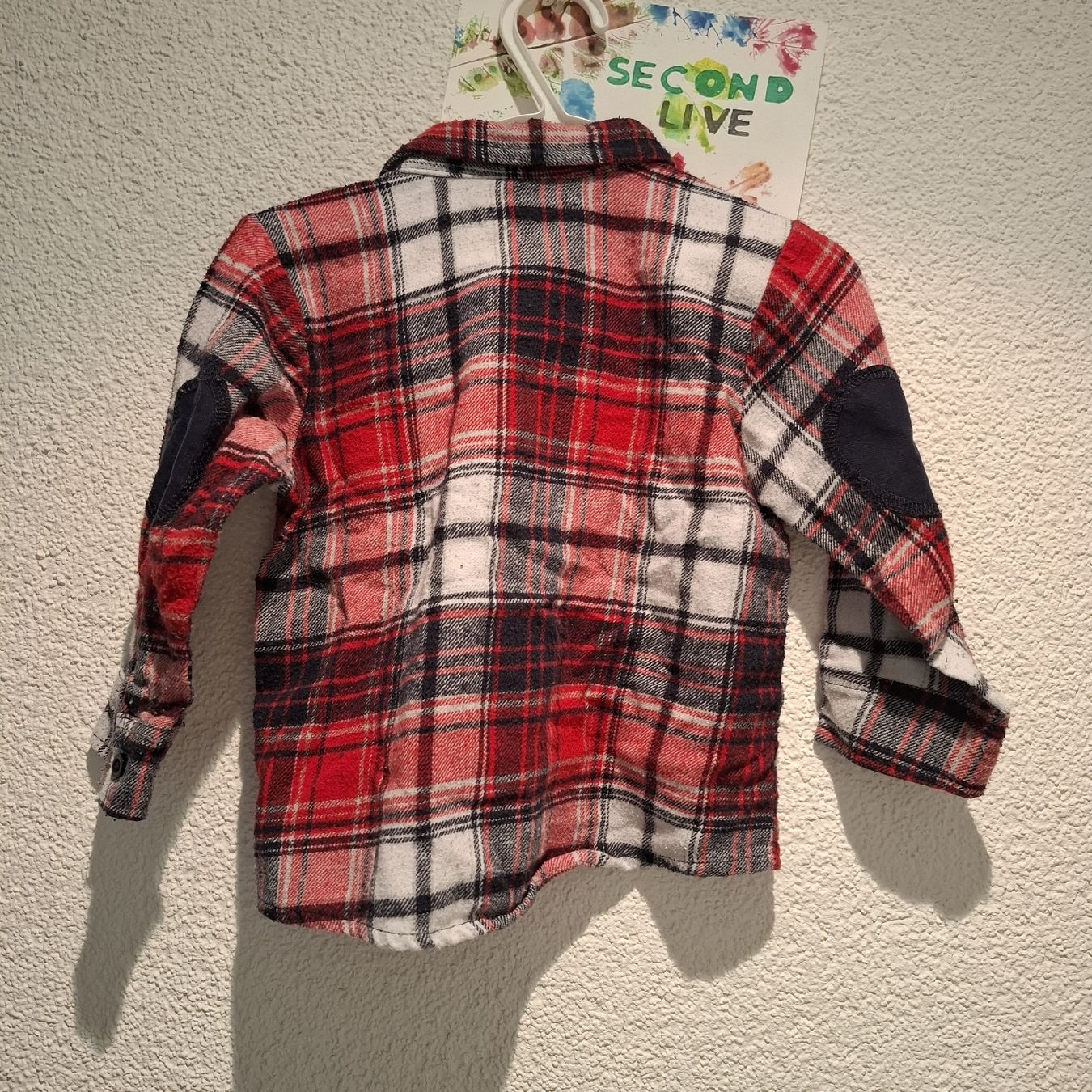 Hemden, Tops & T-Shirts: Süsses Hemd Gr. 74, rot/schwarz kariert – Gebraucht aus Kyburg-Buchegg von Maria.G 2