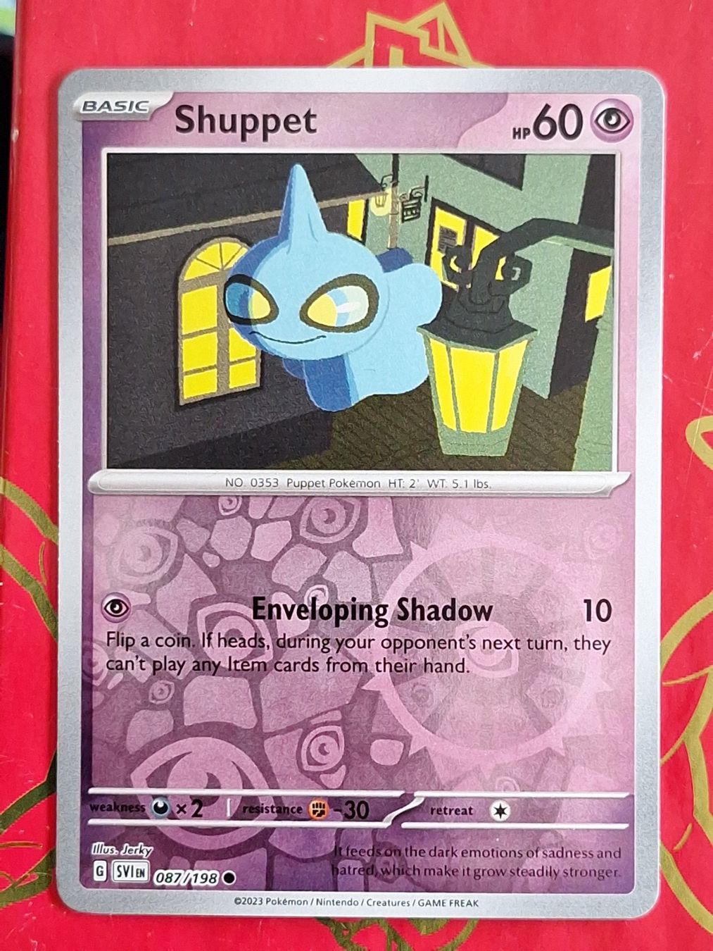 Pokémon Carte collezionabili: Shuppet - Pokemon Reverse Holo Scarlet Violet – Usato da Altstätten SG venduto da GGsGameshop