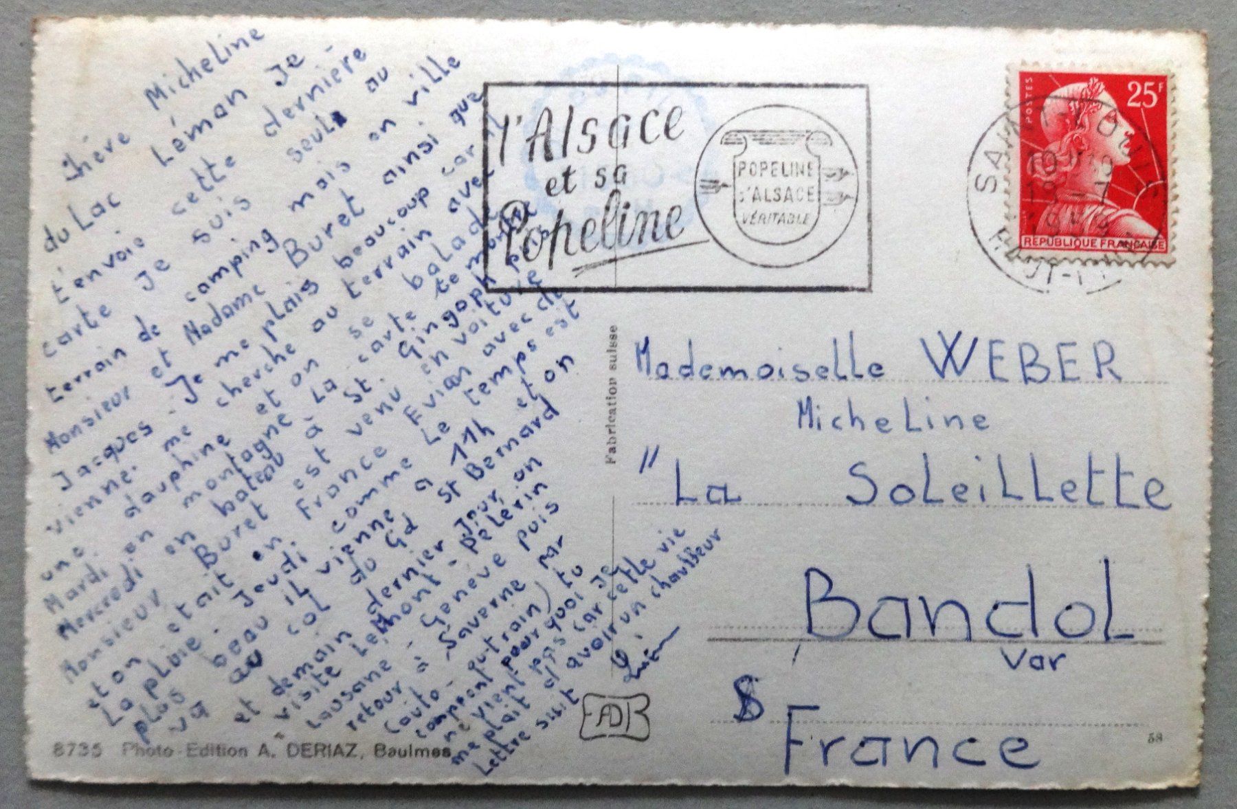 Cartoline postali: Les Diablerets – Usato da Fétigny venduto da Billy2miny 1