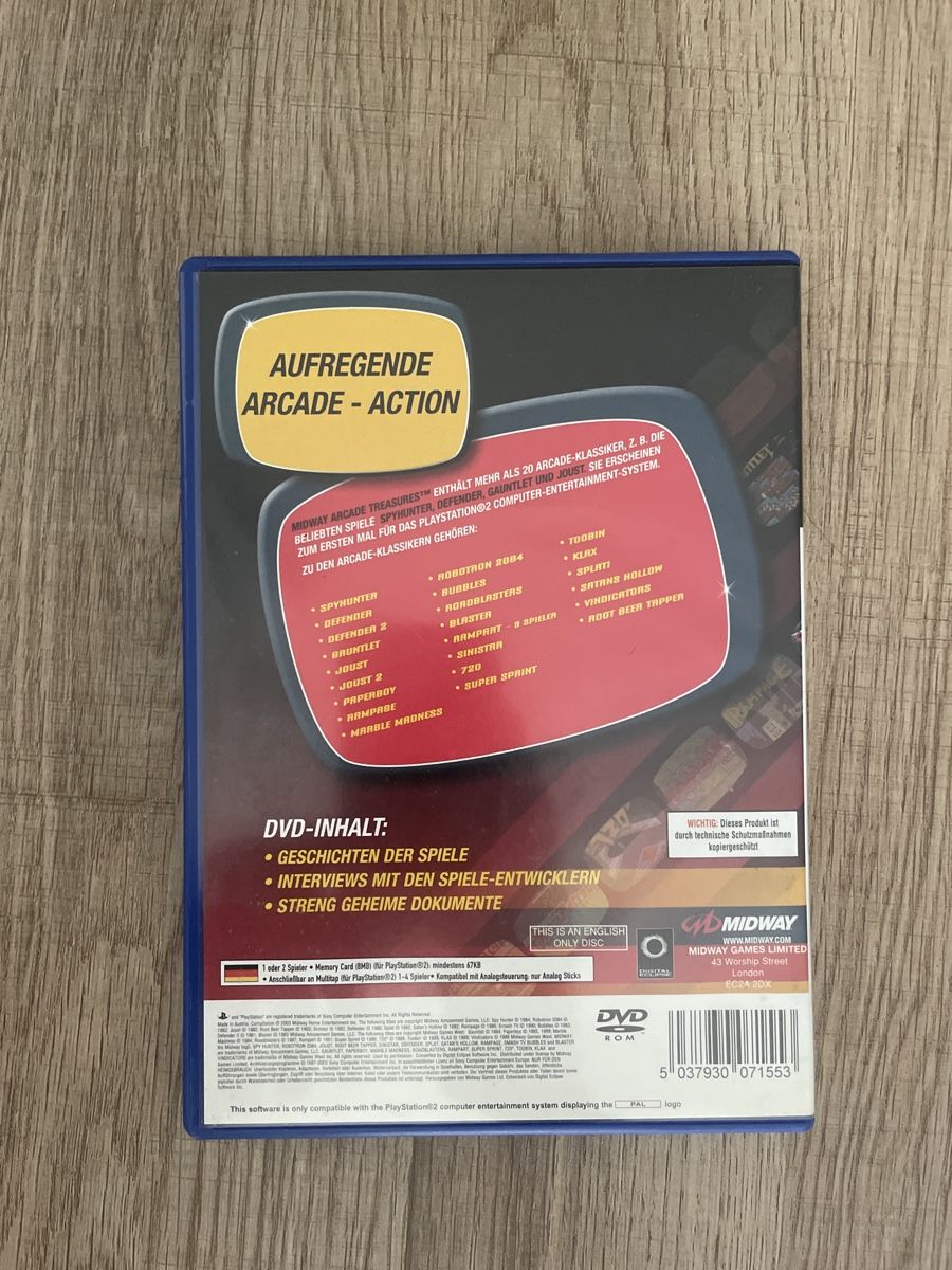 Giochi: Midway Arcade Treasures Ps2 – Usato da Hagendorn venduto da masterchieff 1