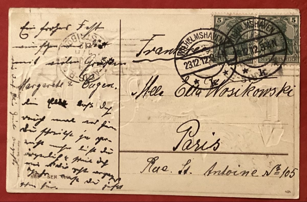 Cartes postales: Antike Weihnachtskarte, 1912 – D'occasion à Reinach BL par Linda013 2