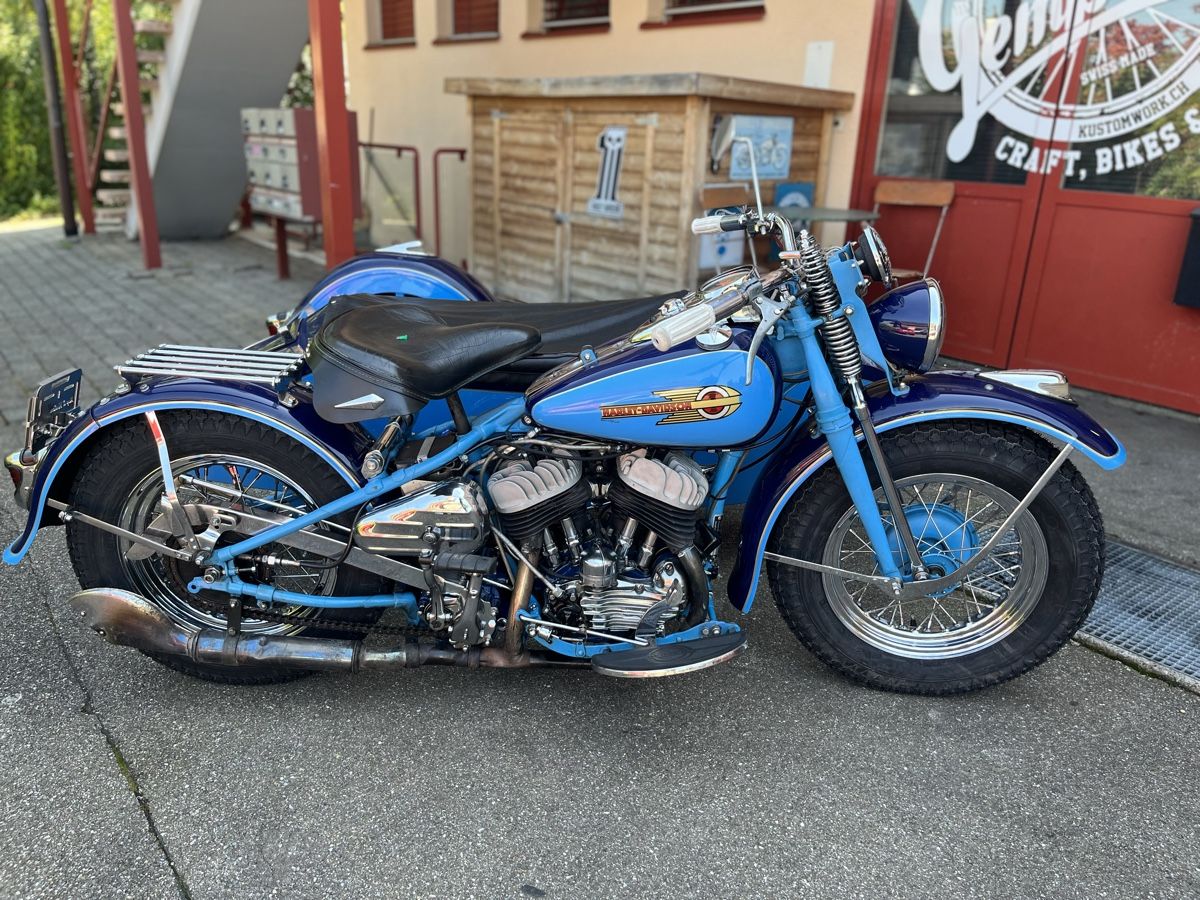 Chopper: Harley Davidson WLA Flathead 750 45” – Usato da Meilen venduto da Gempi 3