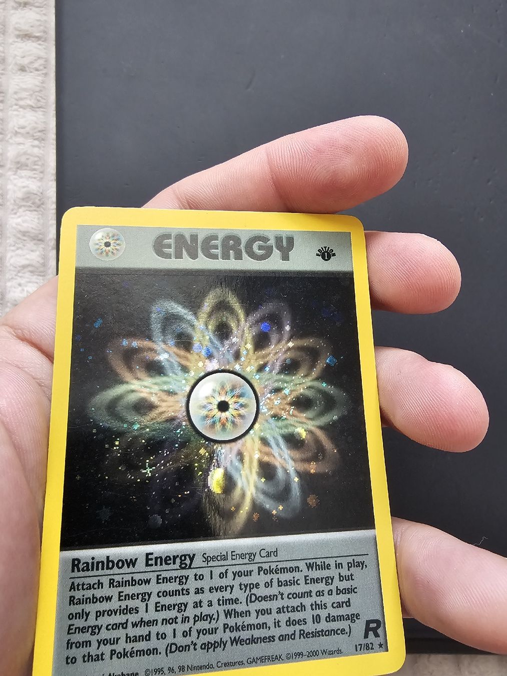 Pokémon Sammelbilder & Trading cards: Pokemon Rainbow Energy 1. Edition Team Rocket Holo – Gebraucht aus oberbuchsiten von thug4 1