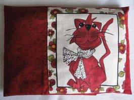 Traubenkernkissen mit Anzug, Katze, Handarbeit, 750g