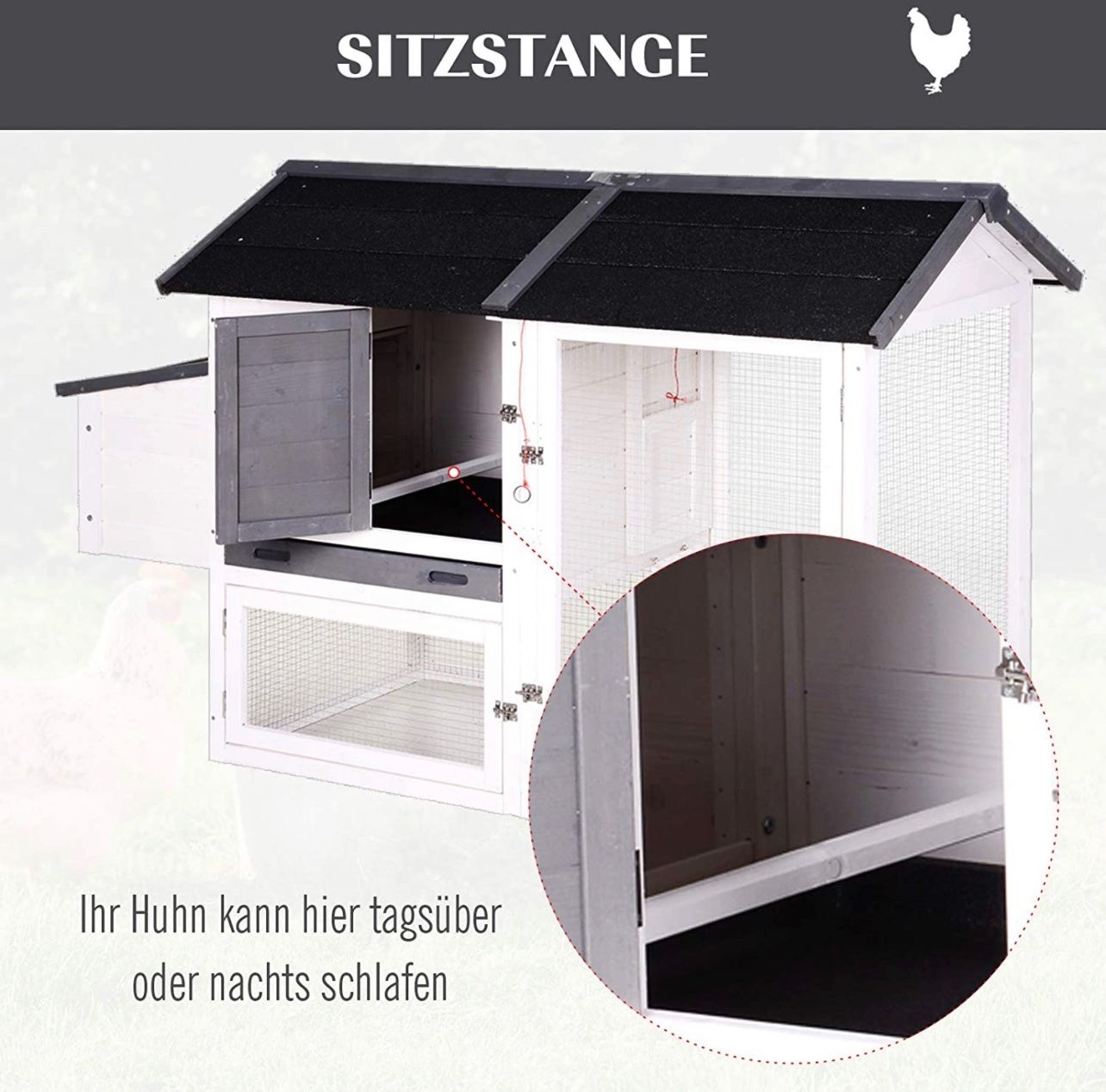 Gabbie, trasporto & Sicurezza: + Hühnerstall mit Nistkasten, Laufstall – Nuovo e nell'imballaggio originale da Amriswil venduto da JaJa-Express 5