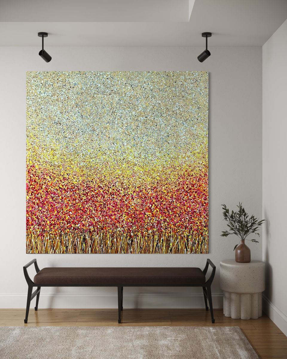 Gemälde: „Primavera" XL Artwork – Neu und originalverpackt aus Uznach von Spillmannkunst43 1