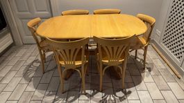 Table + 6 chaises de bistrot