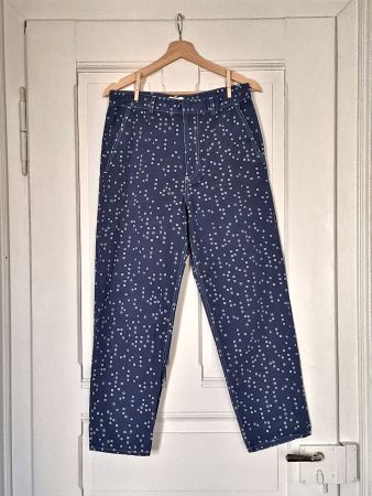 Blaue Sommer Hose, COS, Muster, Gr. 38