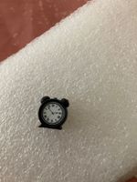 Schöner schwarzer Wecker für die Puppenstube, neu