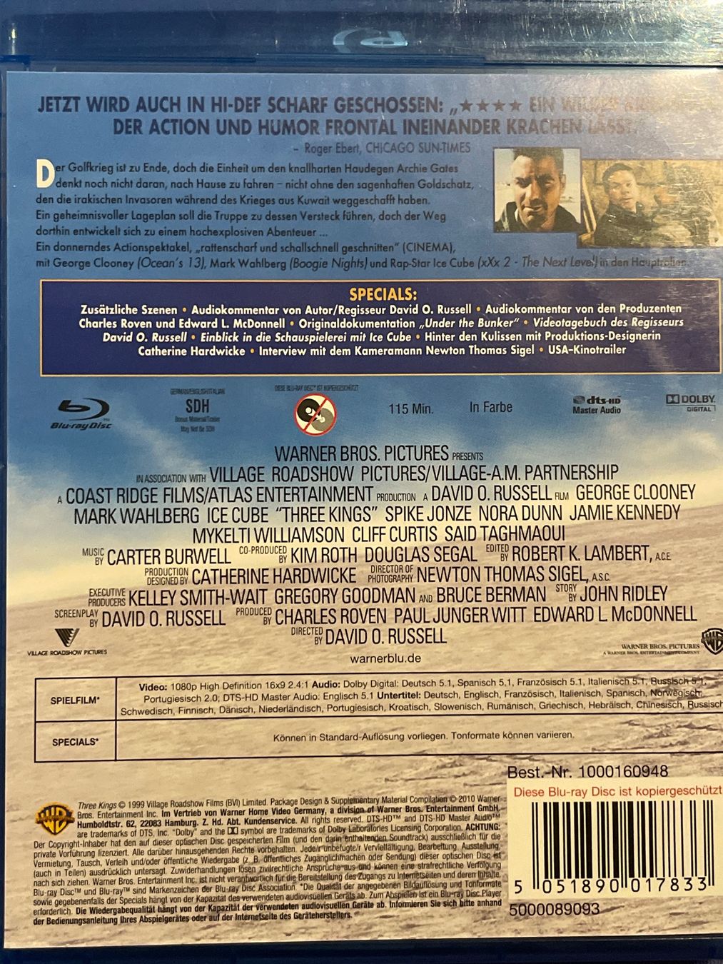 Tutti i DVDs: Three Kings  (1999) – Usato da Waldenburg venduto da Gonzo8 1